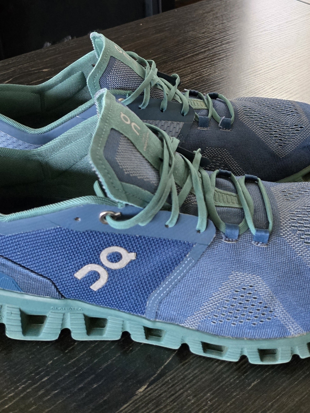 On Running Men's Sneakers in Teal and Blue